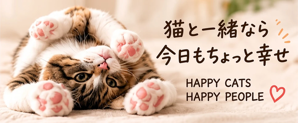 猫と一緒なら、今日もちょっと幸せ